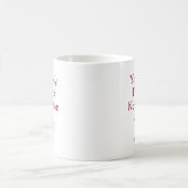 Mug Notification préférée Moderne Bell Bourgogne Rouge (Centre)