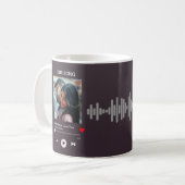 Mug Notre chanson préférée - Photo personnalisée (Devant gauche)