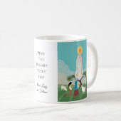Mug Notre-Dame de Fatima et les trois bergers (Devant droit)