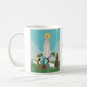 Mug Notre-Dame de Fatima et les trois bergers