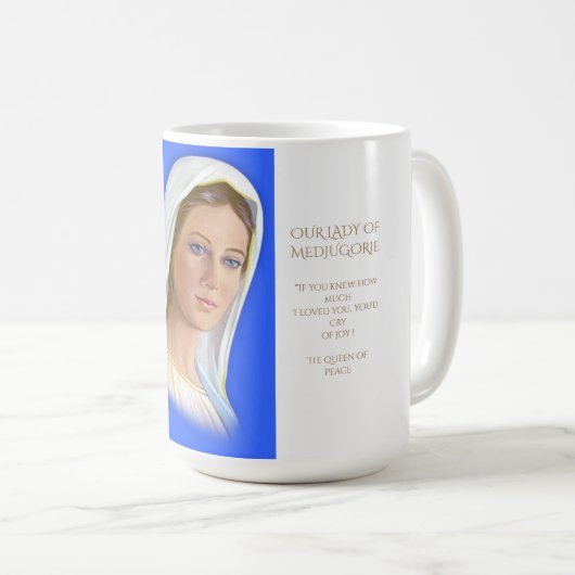 Mug Notre-Dame de Medjugorje (Devant droit)