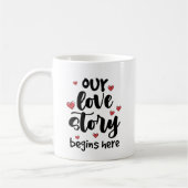 Mug Notre Histoire d'Amour, Cadeau Romantique de l (Gauche)