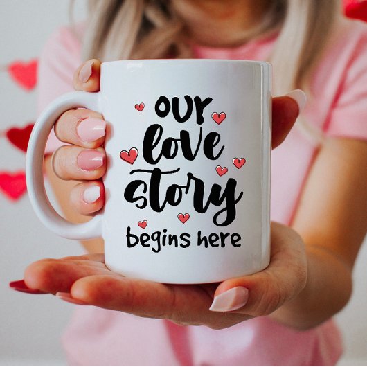 Mug Notre Histoire d'Amour, Cadeau Romantique de l