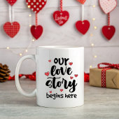 Mug Notre Histoire d'Amour, Cadeau Romantique de l