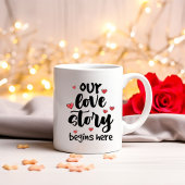 Mug Notre Histoire d'Amour, Cadeau Romantique de l