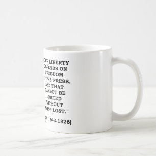 Mug Notre liberté dépend de la liberté de la presse