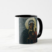 Mug Notre Madame d'image de dévotion de Czestochowa, (Devant droit)