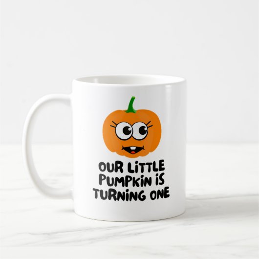 Mug Notre Petit Citrouille Est En Train De Tourner Un (Gauche)