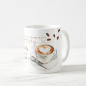 Mug Notre petite fève prépare du café Baby Shower (Devant droit)