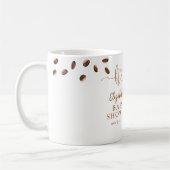 Mug Notre petite fève prépare du café Baby Shower (Gauche)