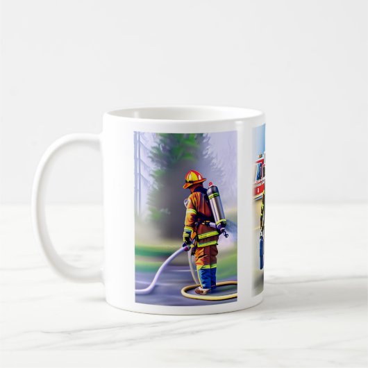 Mug Notre pompier, notre héros (Gauche)