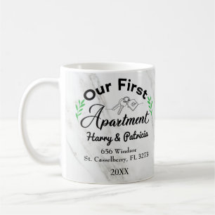 Mug Notre Premier Appartement 2021 Personnalisé Noms E