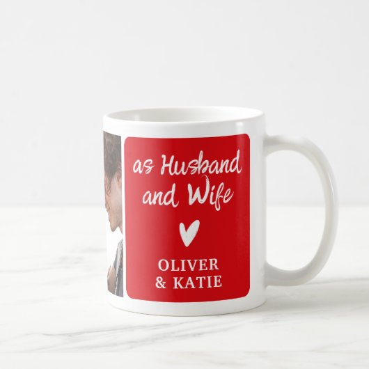 Mug Notre premier collage photo de la Saint-Valentin e (Droite)