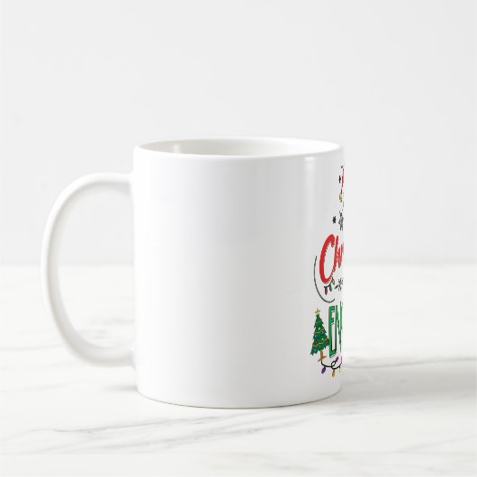 Mug Notre premier couple de jumelage engagé pour Noël (Gauche)