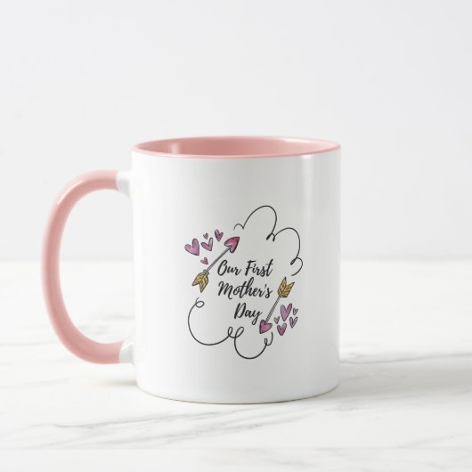 Mug Notre premier jour de mère (Gauche)