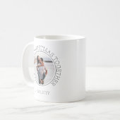Mug Notre premier Noël Couple 2 Photo Vacances minimum (Devant gauche)