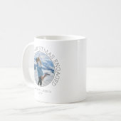 Mug Notre premier Noël de fiançailles Simple Moderne 2 (Devant gauche)
