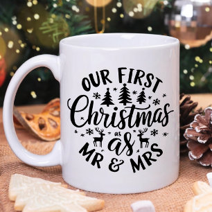 Mug Notre premier Noël en tant que cadeau pour femme d
