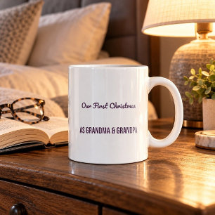 Mug Notre premier Noël en tant que grand-mère et grand
