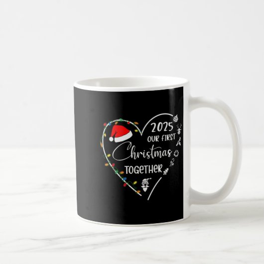 Mug Notre premier Noël ensemble 2025 Correspondance Ch (Droite)