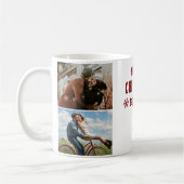 Mug Notre premier Noël Ensemble Coeur 2 Photos (Gauche)