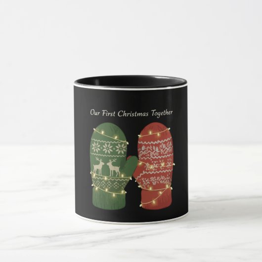 Mug Notre Premier Noël Ensemble Douillet Tricoté (Centre)