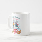 Mug Notre premier Noël ensemble Personnalisé mignon (Devant gauche)