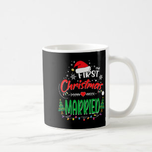 Mug Notre premier Noël mariés jeune marié M et Mme