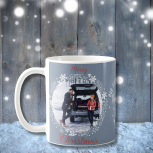 Mug Notre Premier Noël Mariés Joyeux Photo de Lune de