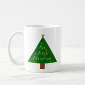 Mug Notre premier Noël Nouvellement Mariés Mariage Réc (Gauche)