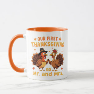 Mug Notre Premier Thanksgiving M. et Mme Couple Nouvel