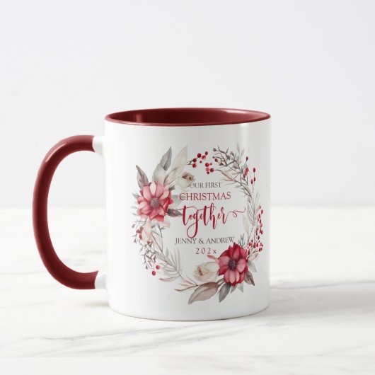 Mug Notre première couronne de Noël (Gauche)