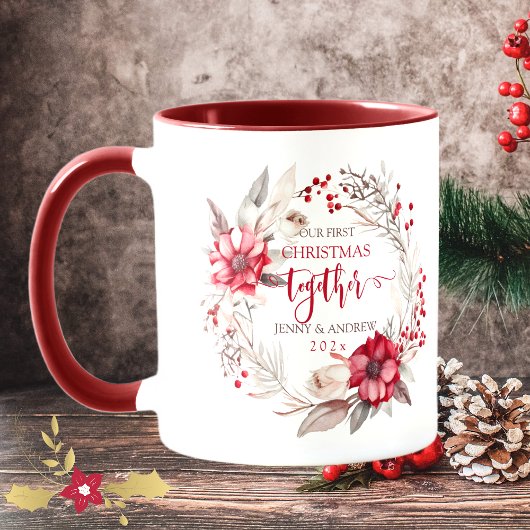 Mug Notre première couronne de Noël