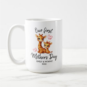 MUG NOTRE PREMIÈRE FÊTE DE LA MÈRE BÉBÉ&MAMA GIRAFFE