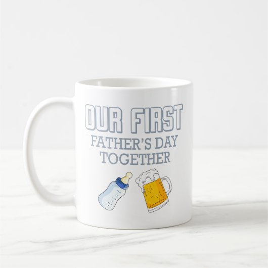 Mug Notre Première Fête des pères Ensemble 👨 👶 ❤️ (Gauche)