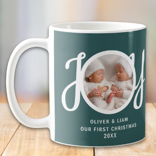 Mug Notre première photo de Noël de jumeaux Souvenir v