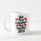 Mug Notre première Saint Valentin ensemble 2025 (Gauche)