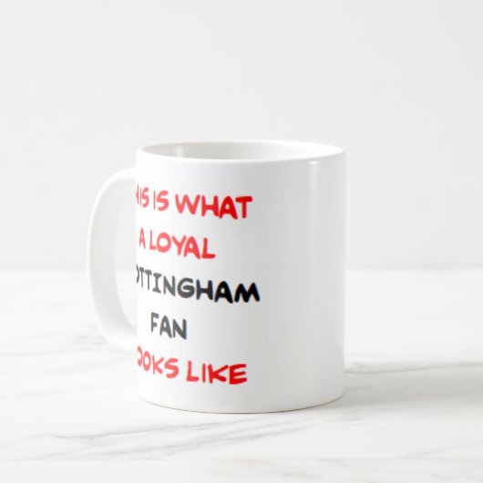 Mug nottingham fan, loyal (Devant gauche)