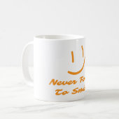 Mug N'oubliez jamais de sourire (Devant gauche)