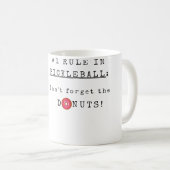 Mug N'oubliez pas les donuts drôle de pickleball (Devant droit)