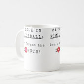 Mug N'oubliez pas les donuts drôle de pickleball (Devant gauche)