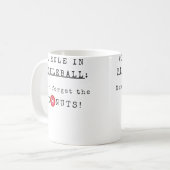 Mug N'oubliez pas les donuts drôle pickleball (Devant gauche)