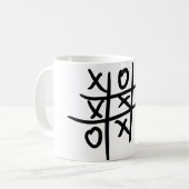 Mug nouilles et croix - tic tac toe (Devant gauche)