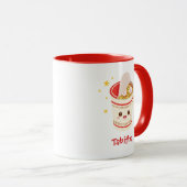 Mug Nouilles Kawaii Ramen en Coupe (Devant droit)