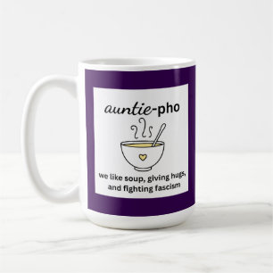 Mug Nouilles Soupe Tante-Pho Hugs Anti-Fascisme