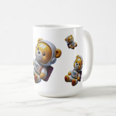Mug Nounours de l'espace flottant (Devant droit)