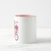 Mug Nounours de Saint Valentin à vélo (Centre)