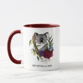 Mug Nounours Koala Mignon Vert Flore Faune Australienn (Gauche)