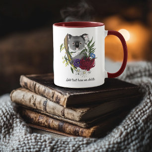 Mug Nounours Koala Mignon Vert Flore Faune Australienn
