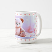 Mug Nounours Ours en forme de coeur (Devant droit)
